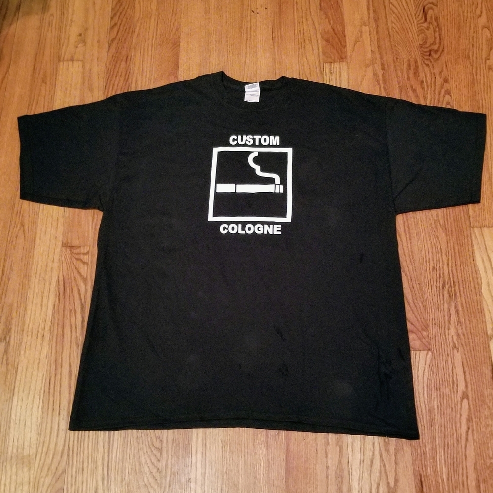 Custom Designed Tee Shirt CUSTOM COLOGNE 2X,XL,L,M